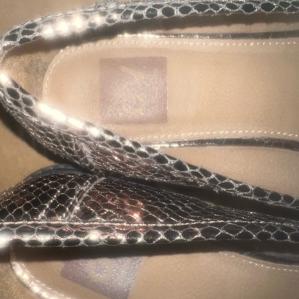 Dolce Vita Metallic Gold Loafers - Picture 3 of 5